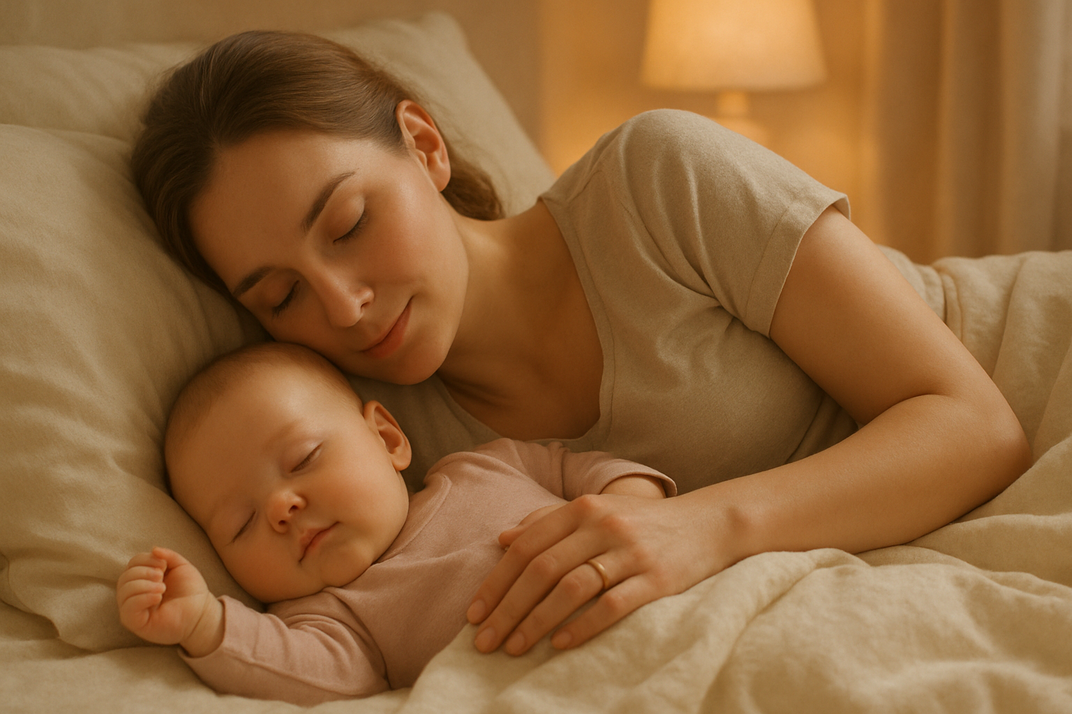 BAMBINO CHE DORME CON MAMMA 